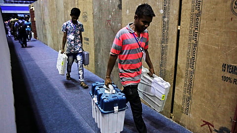 The voting, which started at 7 am across 356 booths, will end at 5 pm. ( File Photo | AP)