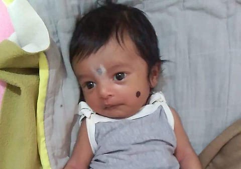 The baby who died