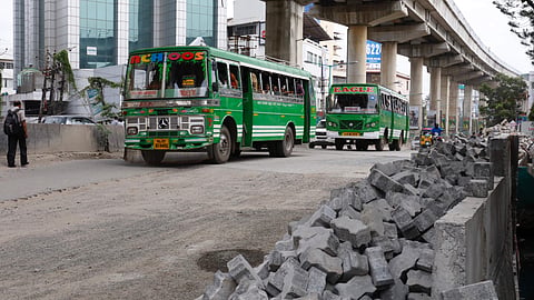 Image of private buses in Kochi used for representational purpose 