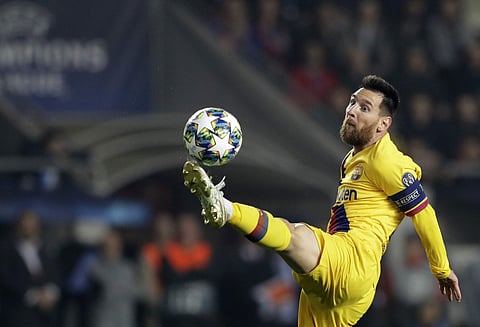 Barcelona's Lionel Messi. (Photo | AP)