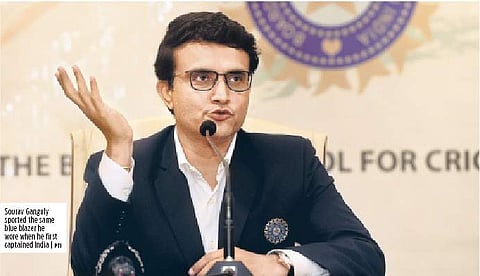 Sourav Ganguly sported the same blue blazer he wore when he first captained India | PTI