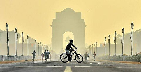 The AQI fluctuated between 260 and 300 across several areas.  | ( Photo | PTI )