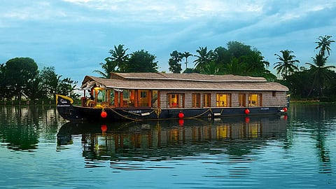 A house boat on the backwaters of Kerala. (Photo| Kerala tourism)