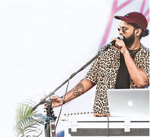 Josh Fernandez, the vocalist and guitarist for Chennai band The F16s.