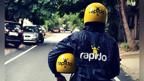 An image of a Rapido bike taxi driver used for representational purposes only. 