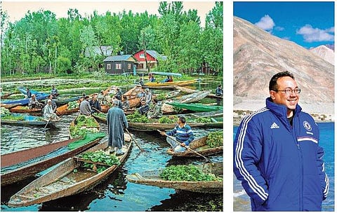 Photographs taken for the calender; (right) Kounteya Sinha