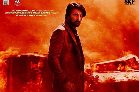 Kichcha Sudeep in a still from 'Dabangg 3'.