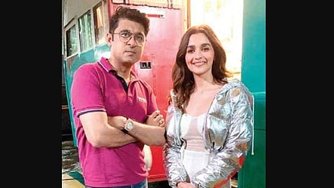 Nitin Arora with (left) actor Alia Bhatt.