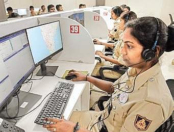 The 112 helpline command centre  set up on MG Road  | Nagaraja Gadekal