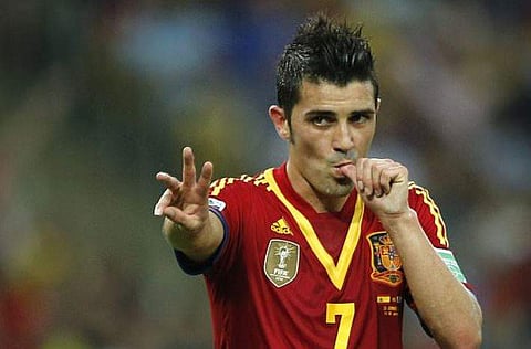Spain's World Cup winning forward David Villa (File | AP)