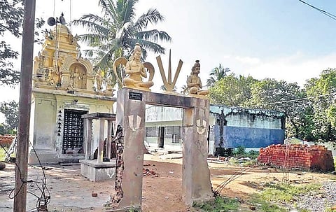 The Perumal and Amman temples at the Panchayat Union Middle School in Cuddalore | Express