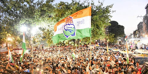 Image of Congress supporters used for representational purpose (Twitter/ MP Congress)