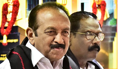 Rajya Sabha MP Vaiko (File Photo | EPS)