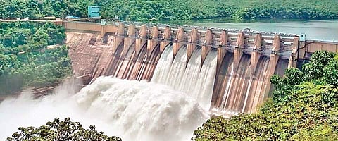 Water released from Somasila Reservoir to River Penna on Sunday| Express