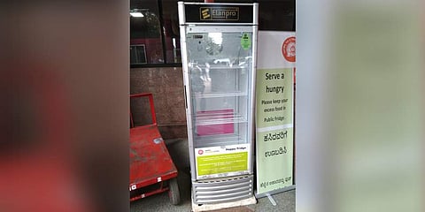 Community fridge at KSR railway station