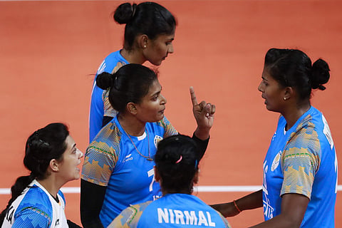 The volleyball team, that was supposed to leave for Kathmandu on Wednesday, had to send an SOS to get things sorted.  (File Photo | AP)