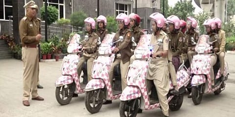 Delhi​ Police's women patrol unit (Photo | ANI)