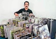 Sham Mon with his Pabric bags