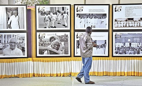 The  photo exhibition at Secretariat as part of the 150th anniversary  celebrations of the Secretariat buildingB P Deepu