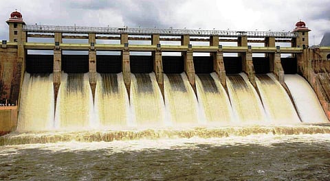 Amaravathi Dam in Udumalpet, Tirupur. (Photo | EPS)