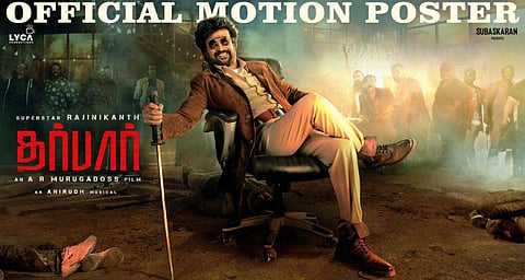 Official poster of Rajnikanth-starrer 'Darbar' (Photo | @ LycaProductions, Twitter)