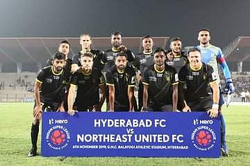 Hyderabad FC. (Photo | Twitter/@HydFCOfficial)