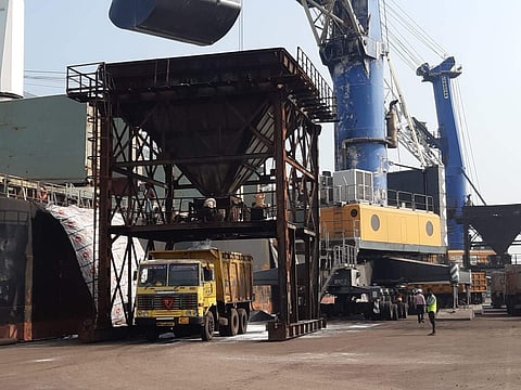 The consignment of urea was transferred from the ship to Karaikal Port’s warehouse soon after arrival.