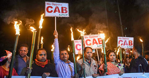 The 'CAB' amends the Citizenship Act, 1955 to make illegal migrants in the select categories eligible for citizenship in India. (Photo | PTI)
