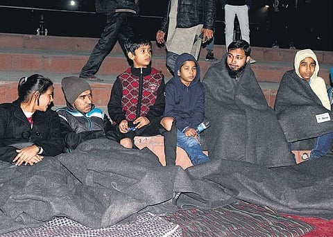 Delhi residents participated in the World’s Big Sleep Out at Central Park.