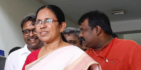 Kerala Minister for Health and Social Welfare KK Shailaja (Photo | Arun Angela, EPS)