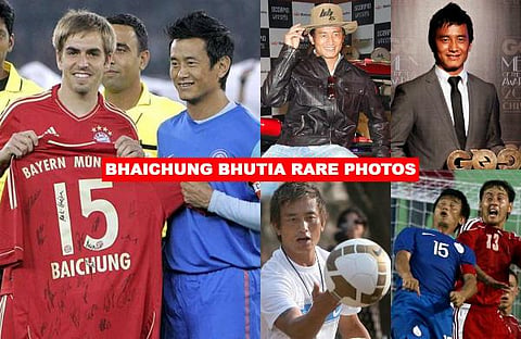 As Indian football legend Bhaichung Bhutia turns a year older, let us take a look at some rare snaps of the 'Sikkimese Sniper'. (File Photo | AP and PTI)