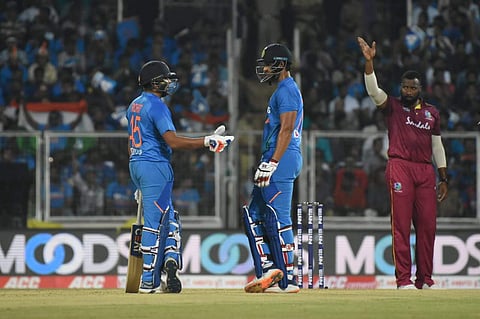 KL Rahul and Rohit Sharma. (Photo | ENS/BP Deepu)