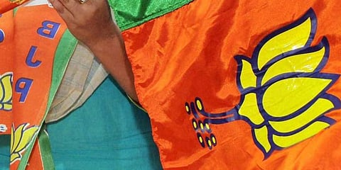 BJP flag used for representational purpose (File Photo | PTI)