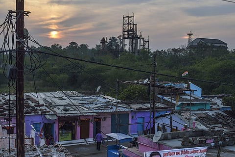 A view of abandoned Union Carbide Factory is seen from Atal Ayyub Nagar one of the most affected areas in Bhopal Friday Nov. 23 2018.  (File | PTI)