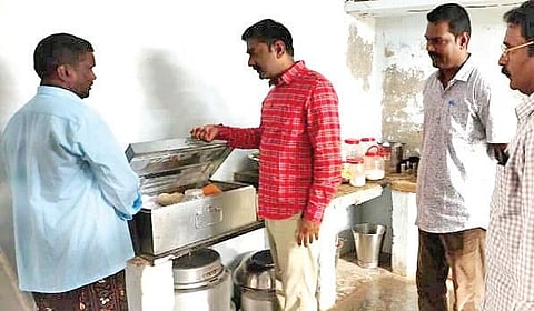 SP A Suresh Babu and team raided a BC  Welfare Hostel on Thursday. (Photo | EPS)