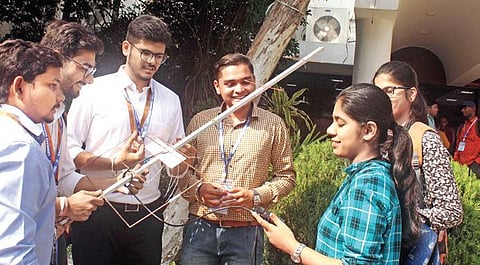 Radio enthusiasts at Lamakaan Annual Radio Convention - 2019 at Mufakkam Jah College of Engineering and Technology on Saturday  | sathya keerthi