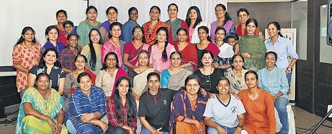 Former women cricketers at a get-together held recently in Kochi
