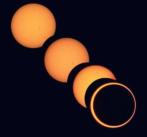 Solar eclipse. (Photo | EPS)