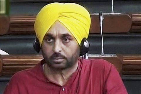 AAP's Punjab state unit president and Sangrur MP Bhagwant Mann (PTI File Photo)