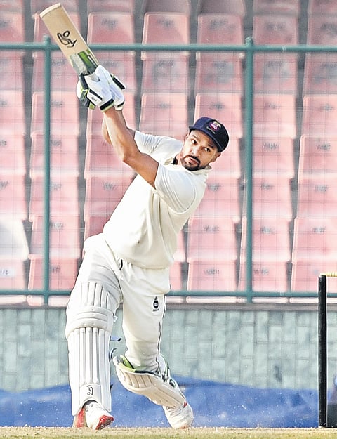 Turning out for Delhi, opener Shikhar Dhawan smashed an unbeaten 198-ball 137 on Wednesday, the first day of their Ranji Trophy Elite Group A clash against Hyderabad. The southpaw is returning to first-class cricket after 15 months | Parveen Negi