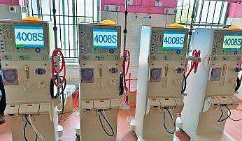 Image of dialysis machines used for representational purposes.