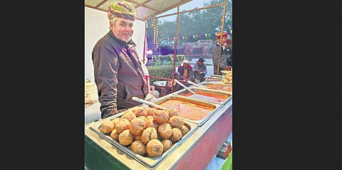 Authentic Rajasthani cuisine and  unique tandoori chai are just some of the many delicacies being offered at the Winter Carnival in Garden of Five Senses. (Photo | Sonali Mukherjee)