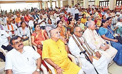 Participants at VHP’s annual meeting at Sanghaniketan in Mangaluru  | Express