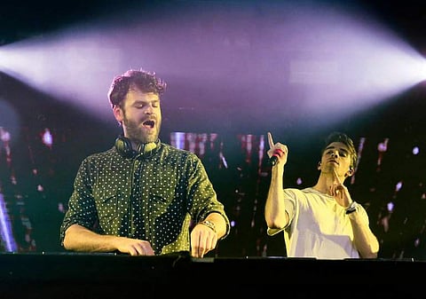 Alex Pall, left, and Drew Taggart of the Chainsmokers. 