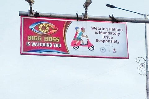 Sign boards that were earlier  installed by authorites at various places in the city have now been removed