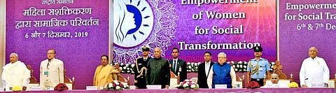 President Ramnath Kovind at the inauguration ceremony of the National Convention on Empowerment of Women for Social Transformation.