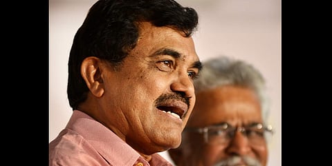 A file photo of Anand Teltumbde, professor of Goa Institute of Management addressing the media persons (Express Photo by D Sampathkumar)