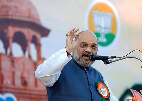 BJP chief Amit Shah in Palakkad, Kerala on 2 Feb. 2019. (Photo | PTI)