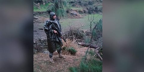 A Pakistani soldier stands guard in the area where Indian jets conducted air strike in Jaba near Balakot, in Pakistan, Tuesday, Feb. 26, 2019. (Photo | AP)
