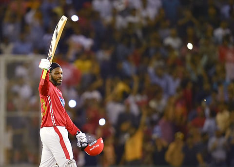 Kings XI Punjab batsman Chris Gayle.| File PTI